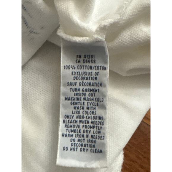 Polo Ralph Lauren White Logo Crest Nautical Pique Men's Polo Shirt Size Large - Picture 6 of 7